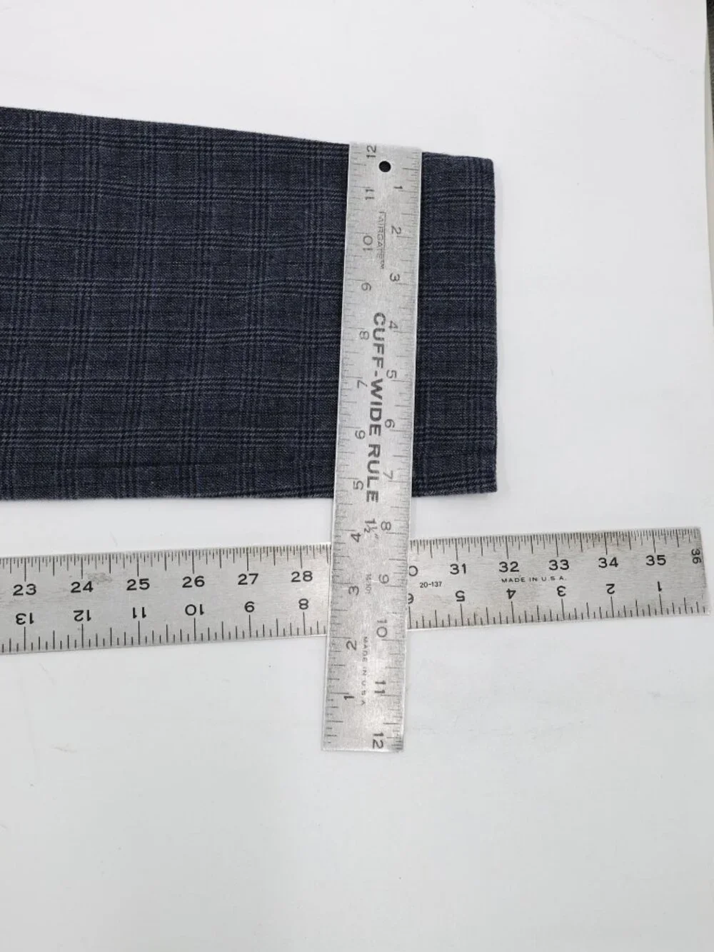 NWT J Crew 484 Pants Mens 32 L32 Slim Fit Brushed Twill Plaid Stretch Flat Front